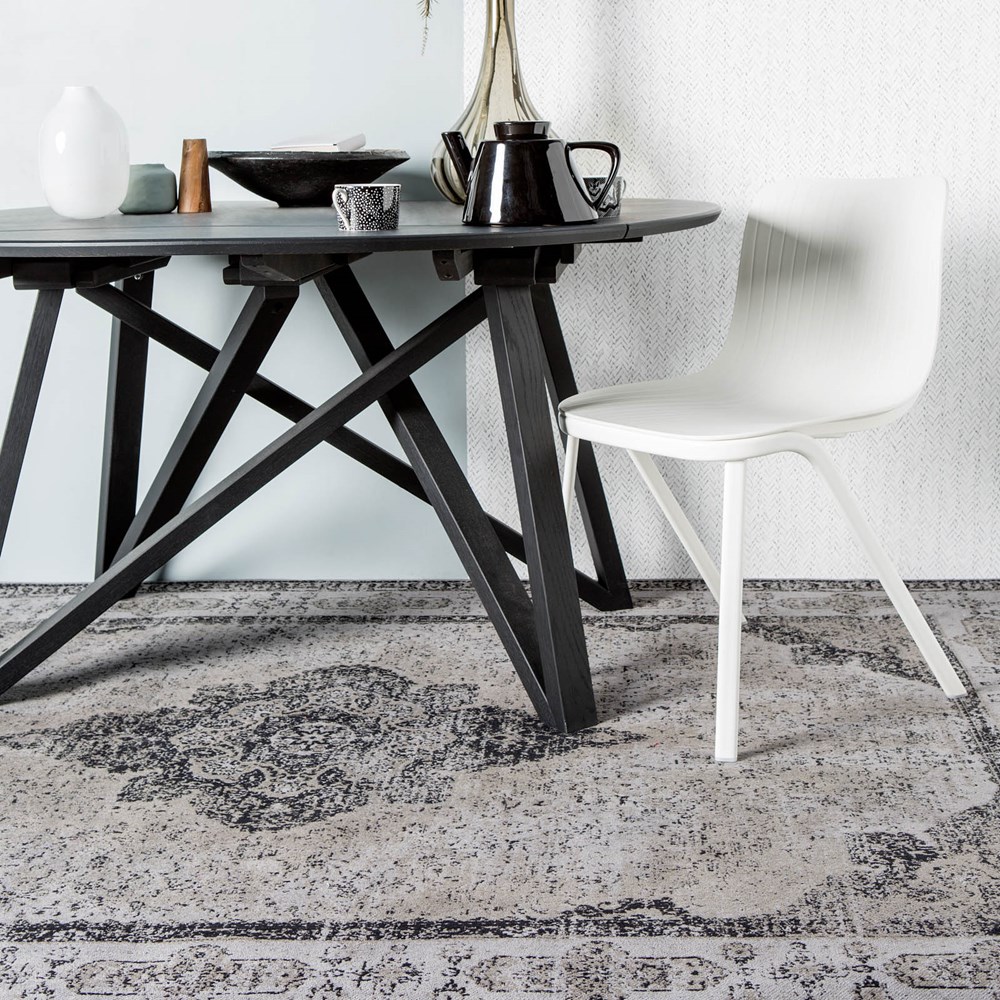 Retro Rugs in Ash Grey